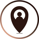 demographics icon - map pin with person inside of it